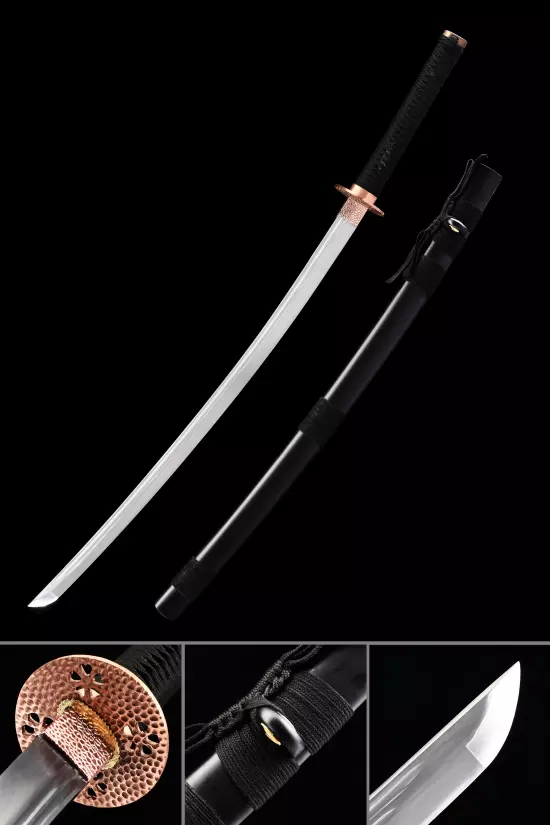 Handmade Japanese Samurai Sword With Copper Tsuba