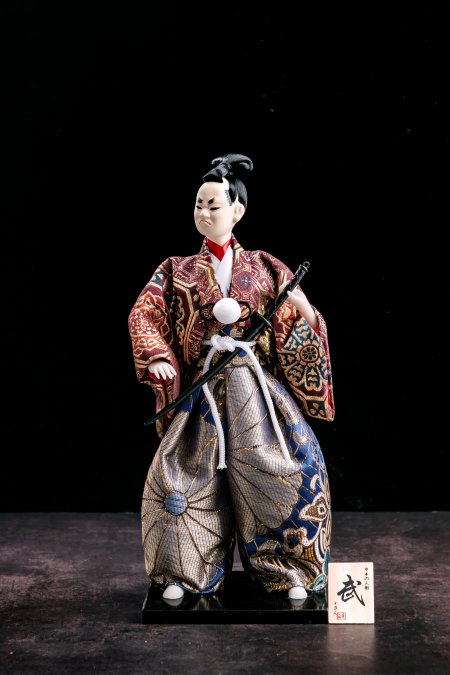Japanese Samurai Statue Doll  - Oriental Doll Gifts