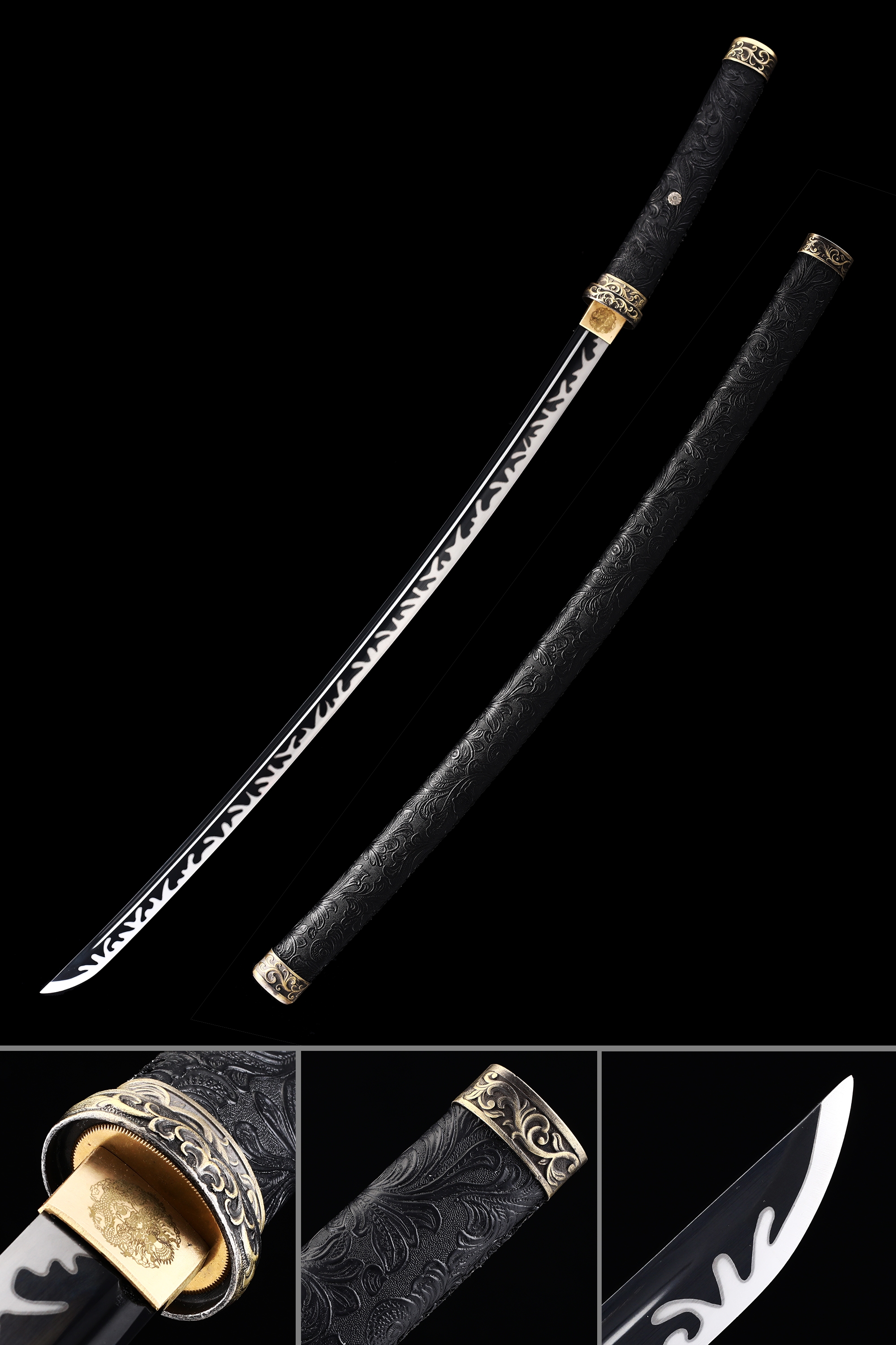 Details about   20.2" Hand Forged Katana High Manganese Steel Japanese Samurai Sword Tanto Sharp 
