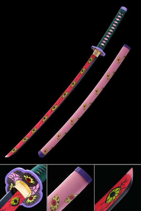 Handmade Japanese Katana Sword With Pink Saya