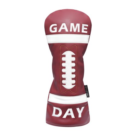 Football Style Fairway Wood Headcover - Red