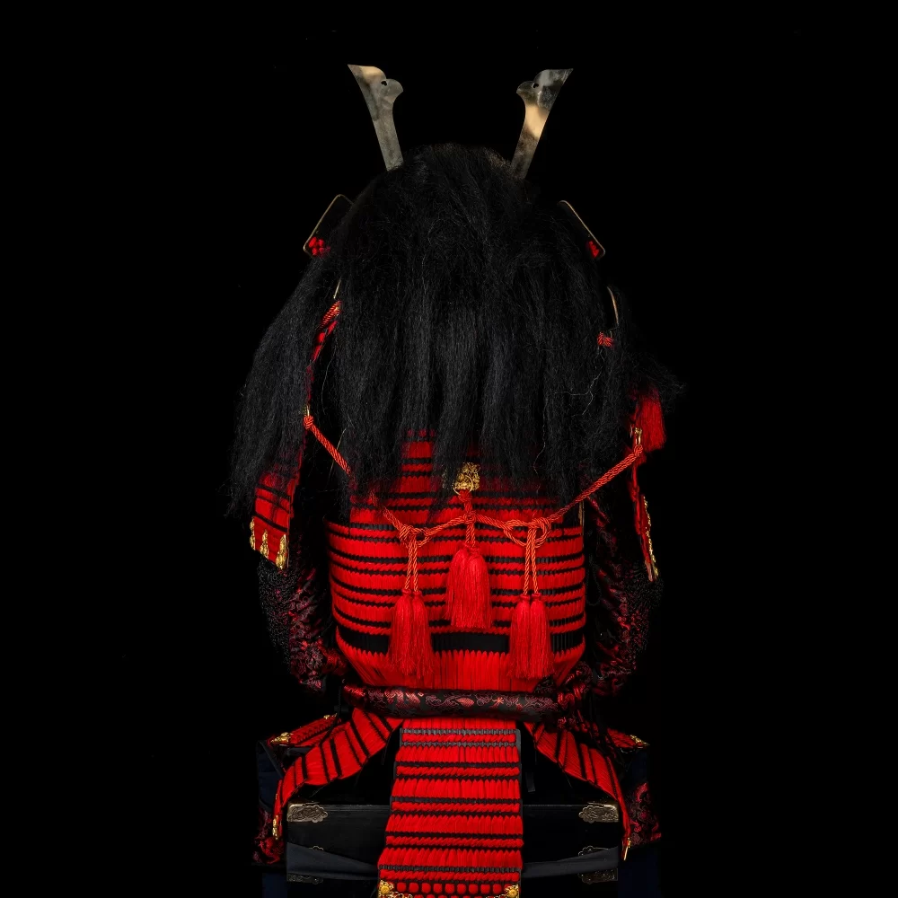 RI JAPAN 　MIYAGIHIDETAKA 赤黒セット Traditional Samurai Armor | Handmade Oda Clan Kachi Red And Black