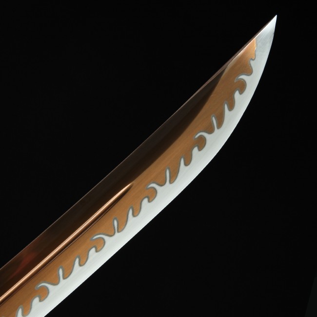 Japanese Wakizashi | Handmade High Manganese Steel Gold Japanese Wakizashi | Handmade High Manganese Steel Gold