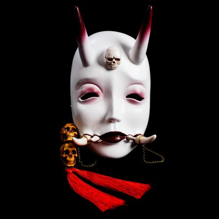 Chain Skull Noh Mask Kabuki Whisper