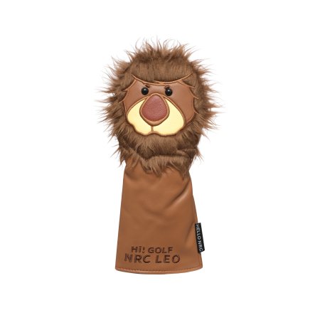 Cartoon Lion Hybrid Golf Headcover - Brown