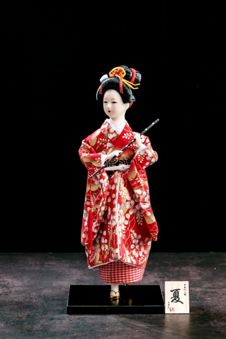 Traditional Japanese Geisha Doll For Home Display