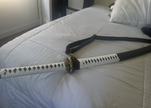 The Walking Dead Michonne's Katana, Zombie Slayer Katana Sword With Strap