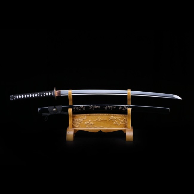  LF Espada Samurai Espadas hechas a mano 1060 de Acero al  Carbono Láser Hoja de Grabado Japonés Katana : Deportes y Actividades al  Aire Libre