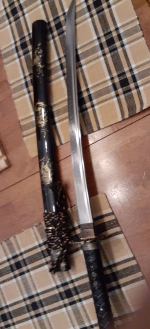 Handmade Japanese Wakizashi Sword T10 Carbon Steel Real Hamon