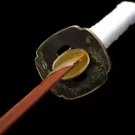 White Crod Handle Wooden Katana Swords