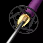 Purple Crod Handle Katana