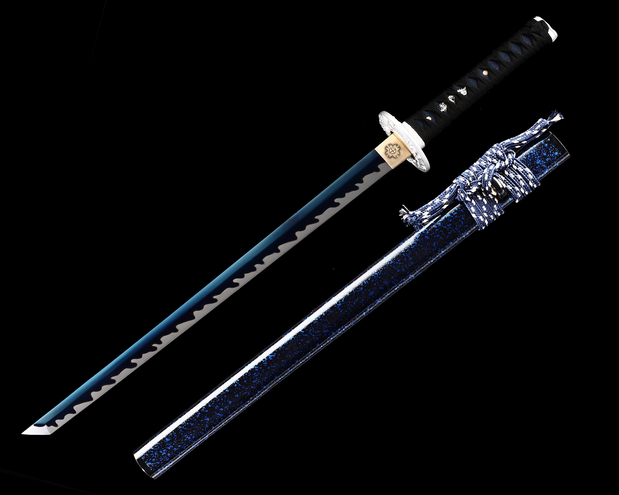 Blue Ninja Sword | Manganese Steel Ninjato with Blue Flame Blade