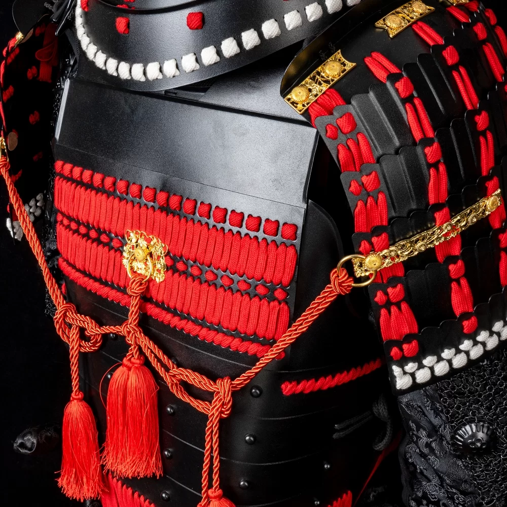 RI JAPAN 　MIYAGIHIDETAKA 赤黒セット Japanese Samurai Armor | Handmade Black And Red Japanese Samurai