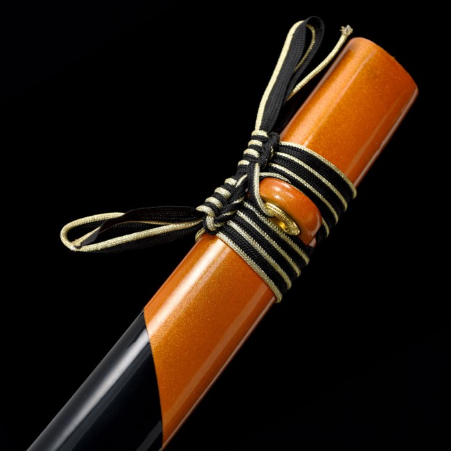 Black And Golden Katana | Handmade Japanese Samurai Sword