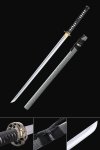 Handmade Japanese Ninjato Ninja Sword With Gray Scabbard