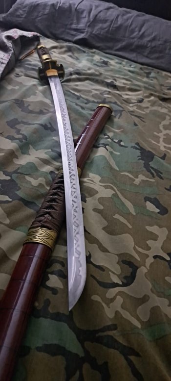 Handmade Japanese Katana Sword Real Hamon