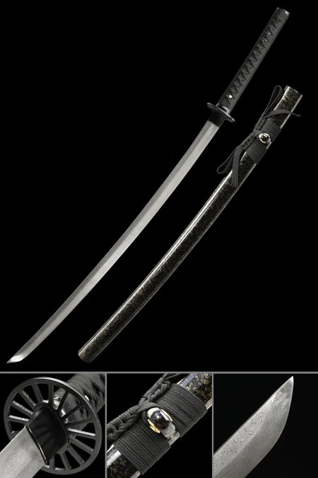 Hand-forged Full Tang Damascus Steel Japanese Katana Sword