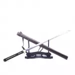 Handmade Japanese Chokuto Ninjato Sword With Leather Scabbard