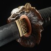 High-performance Japanese Katana Sword Damascus Steel With Gilt Lotus Leaf Tsuba