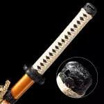 Orange Saya Wooden Katana Swords