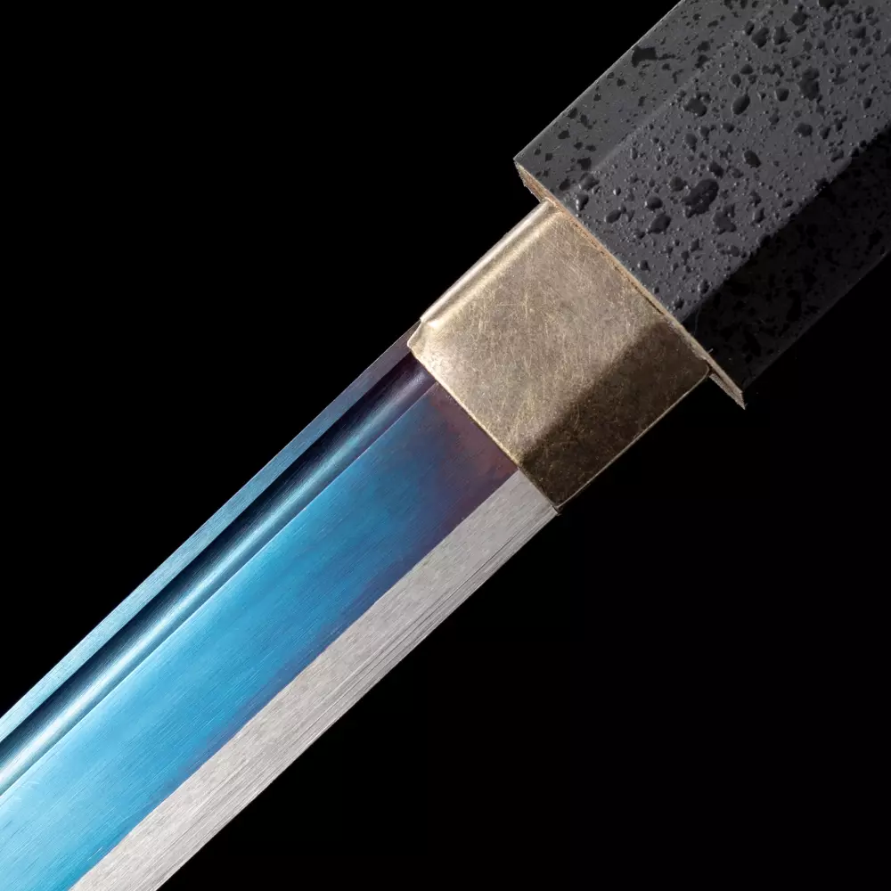 Sasuke Sword  Handmade Sasuke's Sword, Grass Cutter Kusanagi Sword With  Black Scabbard - TrueKatana