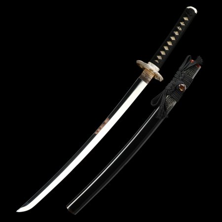  handmade Full Tang Wakizashi Sword 1095 Carbon Steel With High Polish Blade