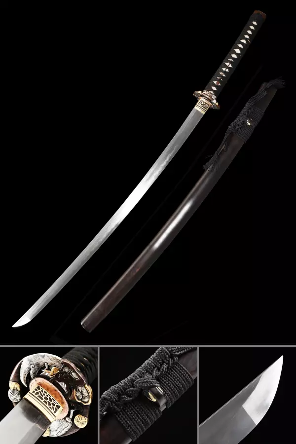 Black Damascus Katana for Sale - TrueKatana