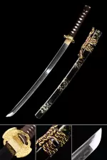 Handmade Japanese Katana Sword T10 Carbon Steel Full Tang
