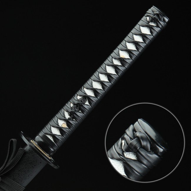 Autentica spada giapponese Katana nera - Real 1060 Italy