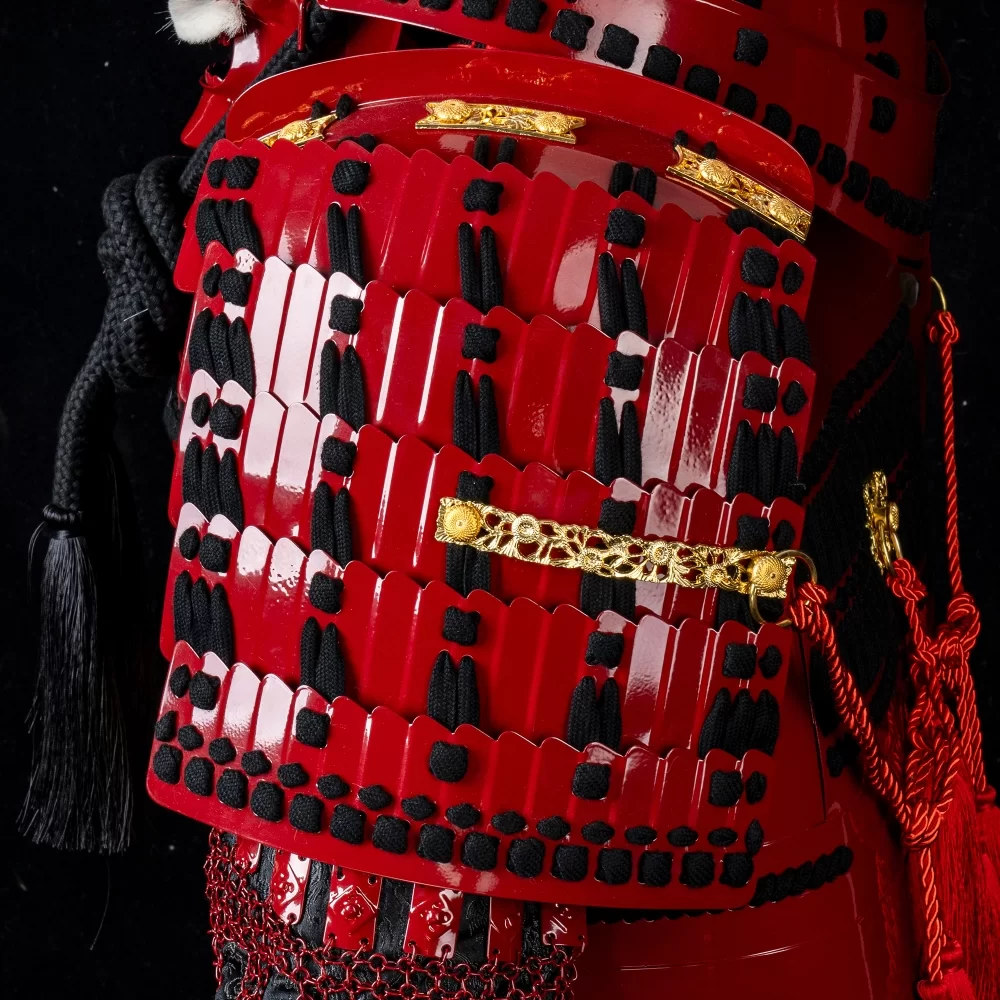 Red Samurai Armor | Handmade Red Sanada Nobuyuki Clan Japanese