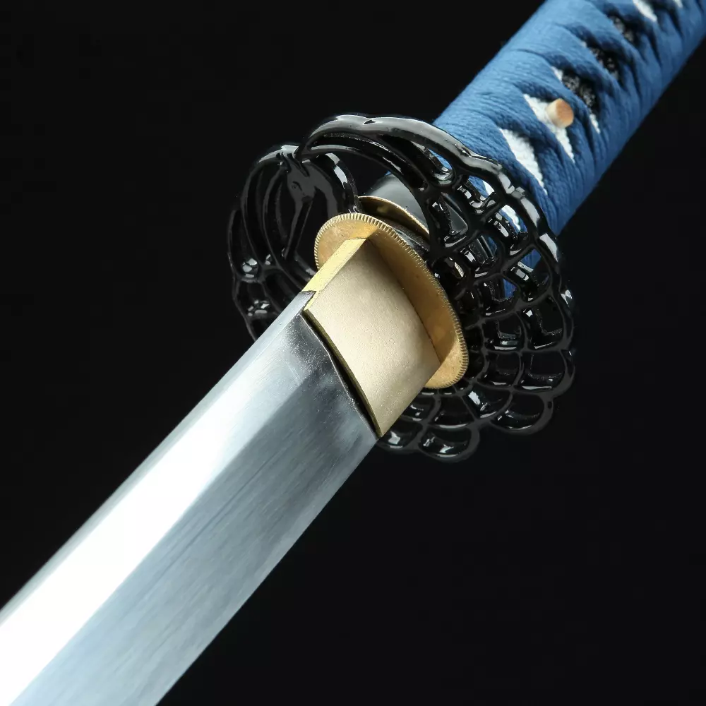 Blue Killer Katana,japanese Samurai Sword,real Katana,handmade Sword,high  Manganese Steel,clay Tempering,roasted Blue Blade 