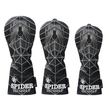 Spider Golf Wood Headcovers Set - Black