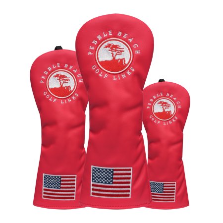 Welcoming Pine Golf Wood Headcovers Set - Red