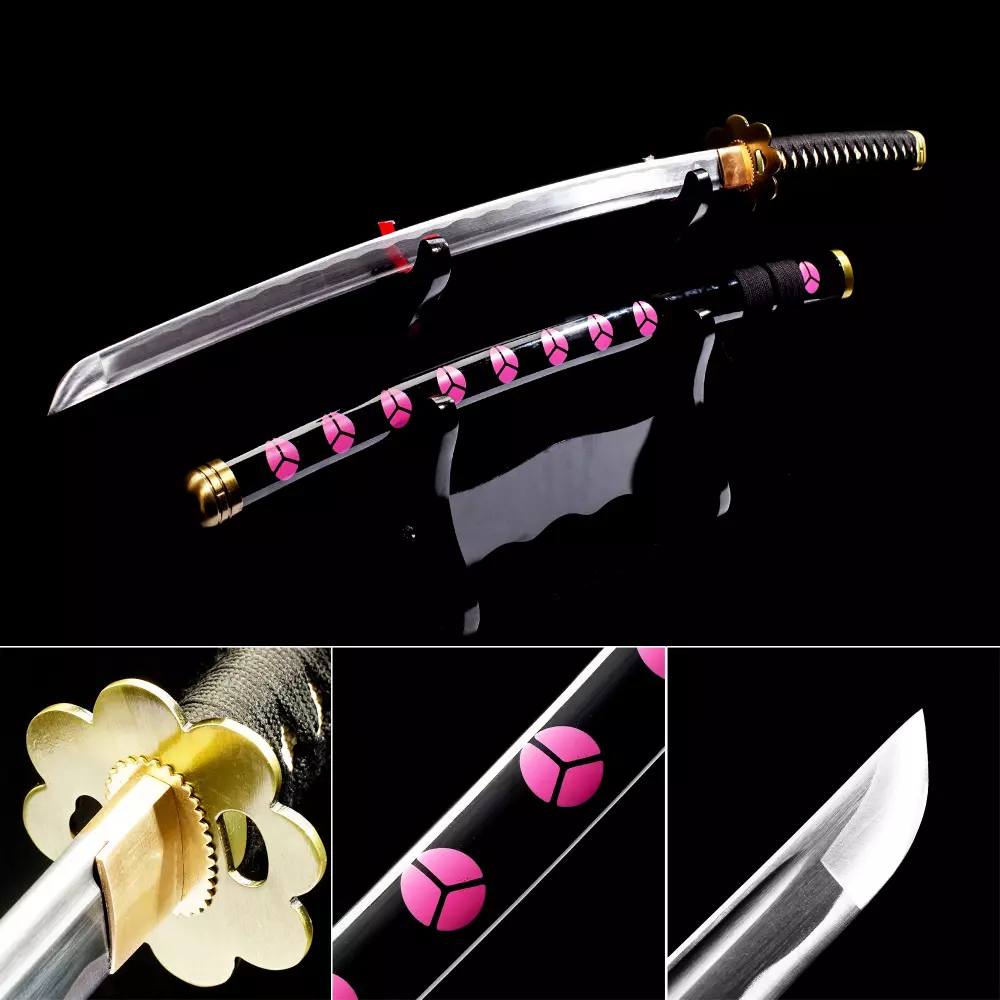 Zoro Swords  Roronoa Zoro Katana Sword 3 Set Replica: Shusui