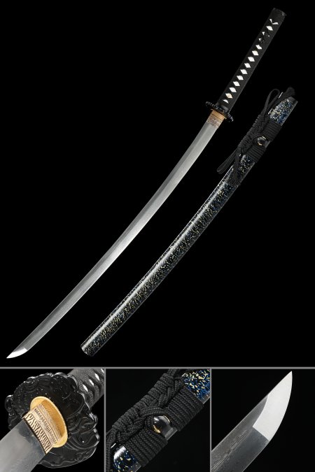 Handcrafted Full Tang Japanese Samurai Sword With Damascus Steel Blade