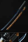 Full Tang Katana, épée Katana Japonaise Faite à La Main En Acier à Haute Teneur En Manganèse Avec Lame Bleue