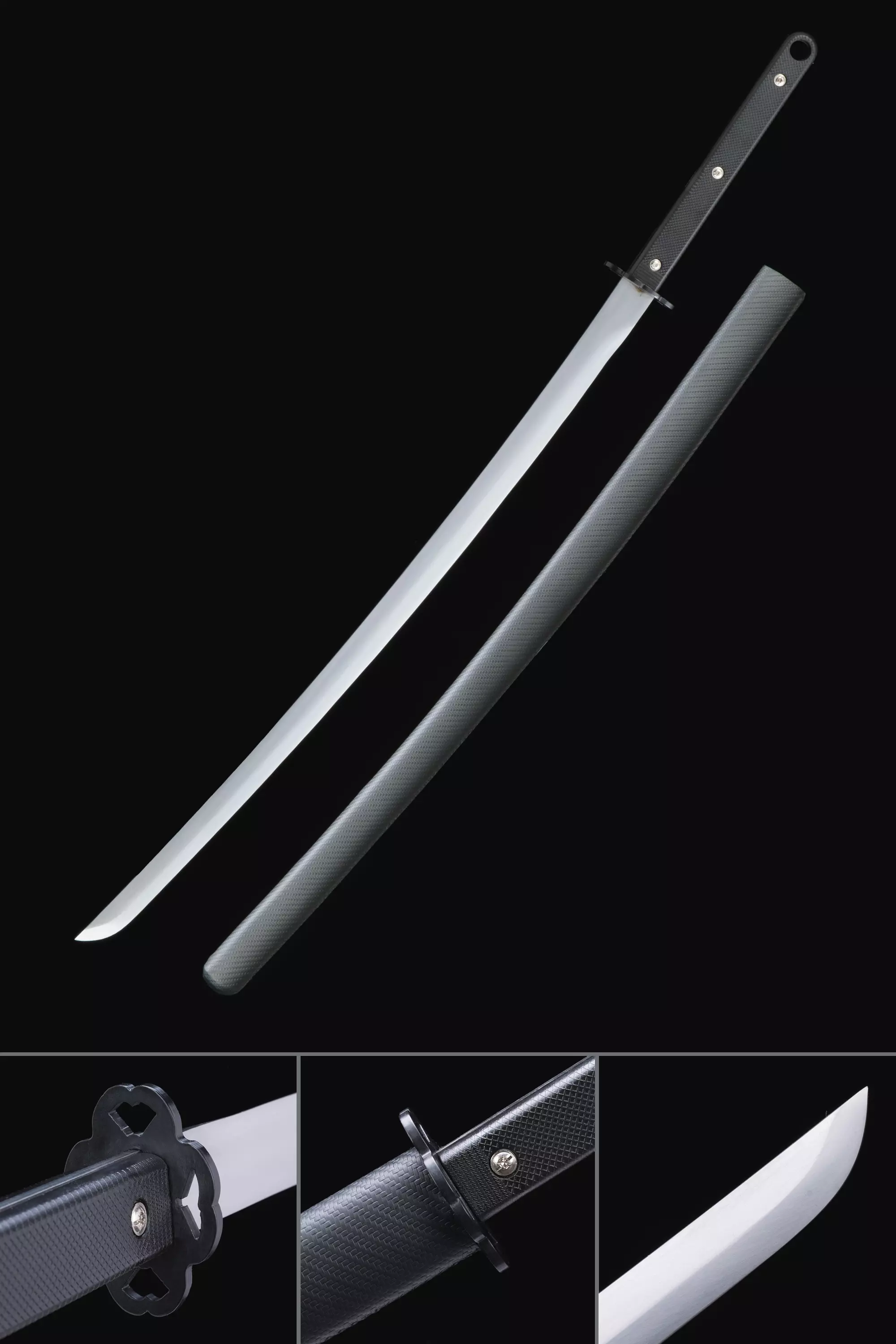 Tactical Katana | Handmade Modern Tactical Katana Sword Spring Steel ...