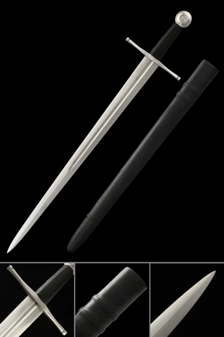 Medieval Bastard Sword Tull Tang Manganese Steel Blade
