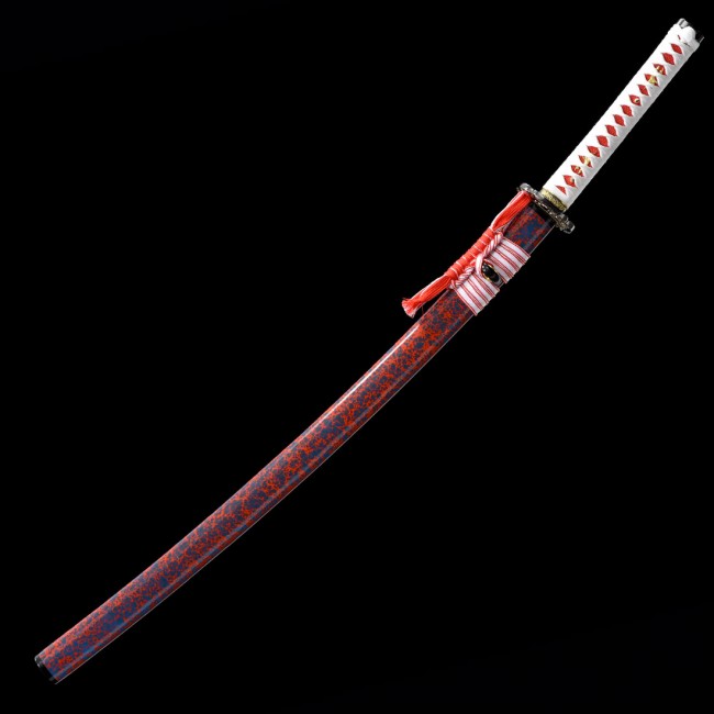 Red Katana | Handmade Japanese Katana Sword 1045 Carbon