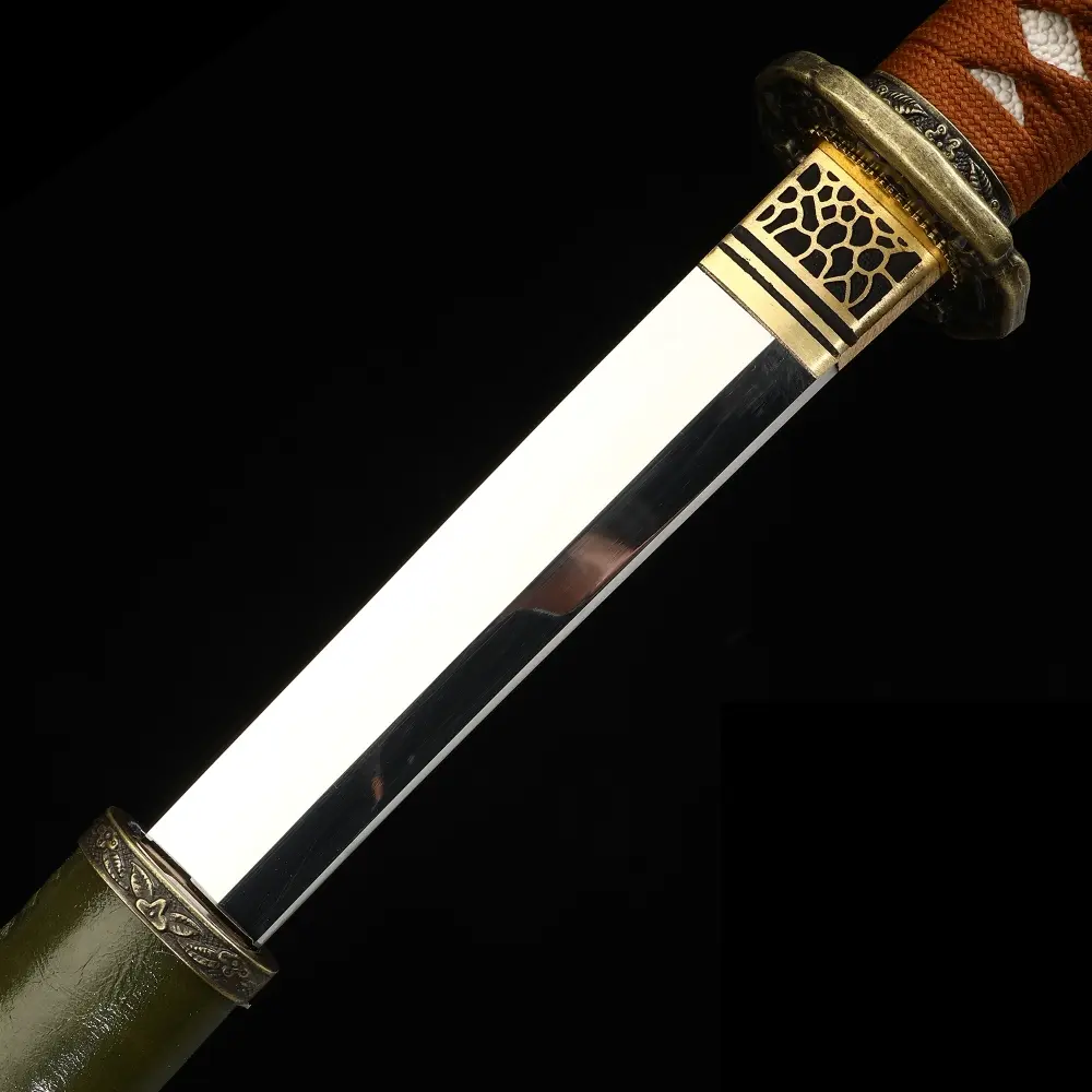 Ww2 Katana | WW2 Shin Gunto Katana 1095 Carbon Steel Blade Green