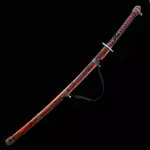 Black Lather Handle Katana