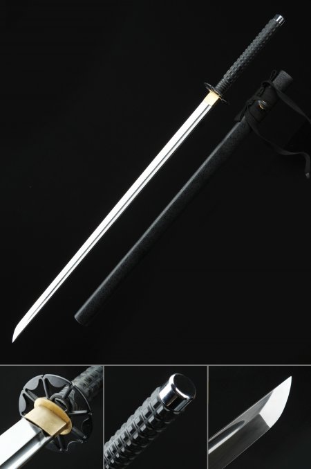 Chokuto Sword, Handmade Japanese Ninjato Sword High Manganese Steel Full Tang