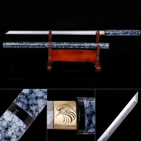 High Manganese Steel Japanese Shirasaya Ninjato Shikomizue Blind Fury Stick Swords Without Tsuba