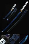 Handmade Blue Blade Tsushima Ghost Clan Sakai Katana And Tanto Sword Set Cosplay Replica