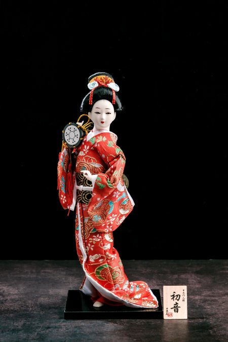 Japanese Cute Geisha Doll For Home Display
