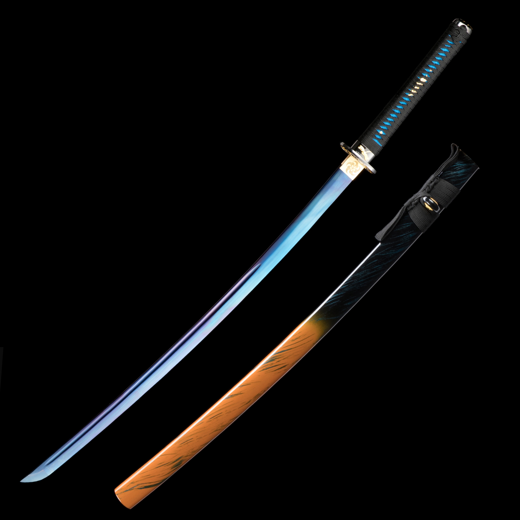 Dragonfly Katana | 1060 Carbon Steel Katana with Blue Blade