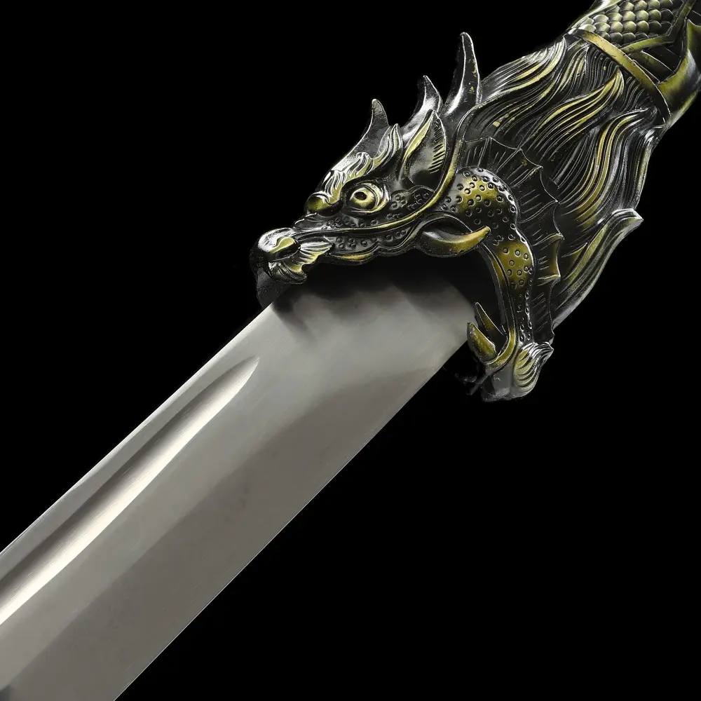 Hand-forged 1095 Carbon Steel Fantasy Sword With Black Leather