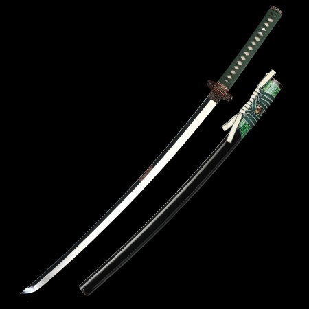 Handcrafted Full Tang Japanese Samurai Sword 1095 Carbon Steel With Flowers Theme Tsuba