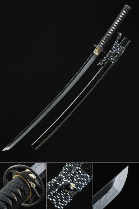 High-quality T10 Carbon Steel Katana With Bamboo Themed Tsuba