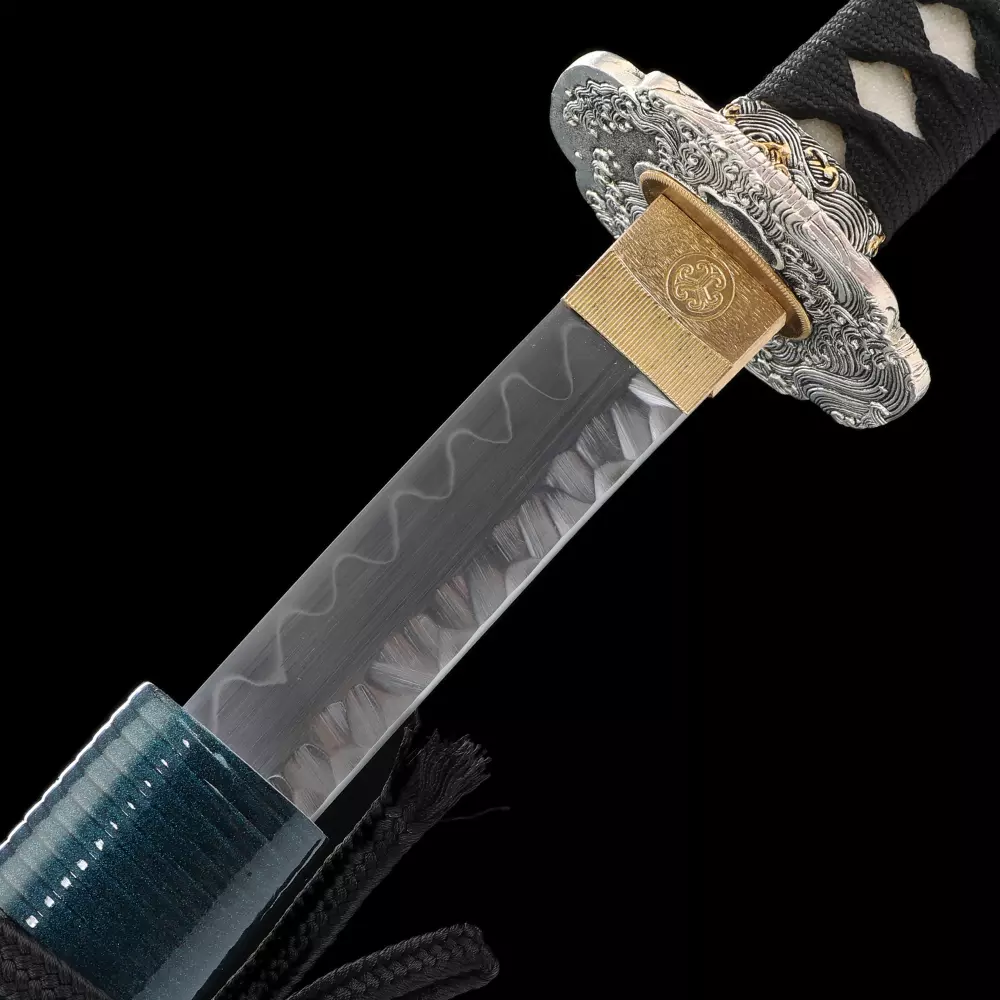 Blue Katana | Handmade Japanese Katana Sword Hand Forged With Blue